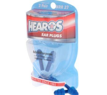 HEAROS Multi-Use Reusable Ear Plugs NRR 21 Hearing Protection (2 Pair & Free Case)