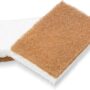 Full Circle In A Nutshell Walnut Scrubber Sponges ? Pack of 2 Non-Scratch Natural Kitchen