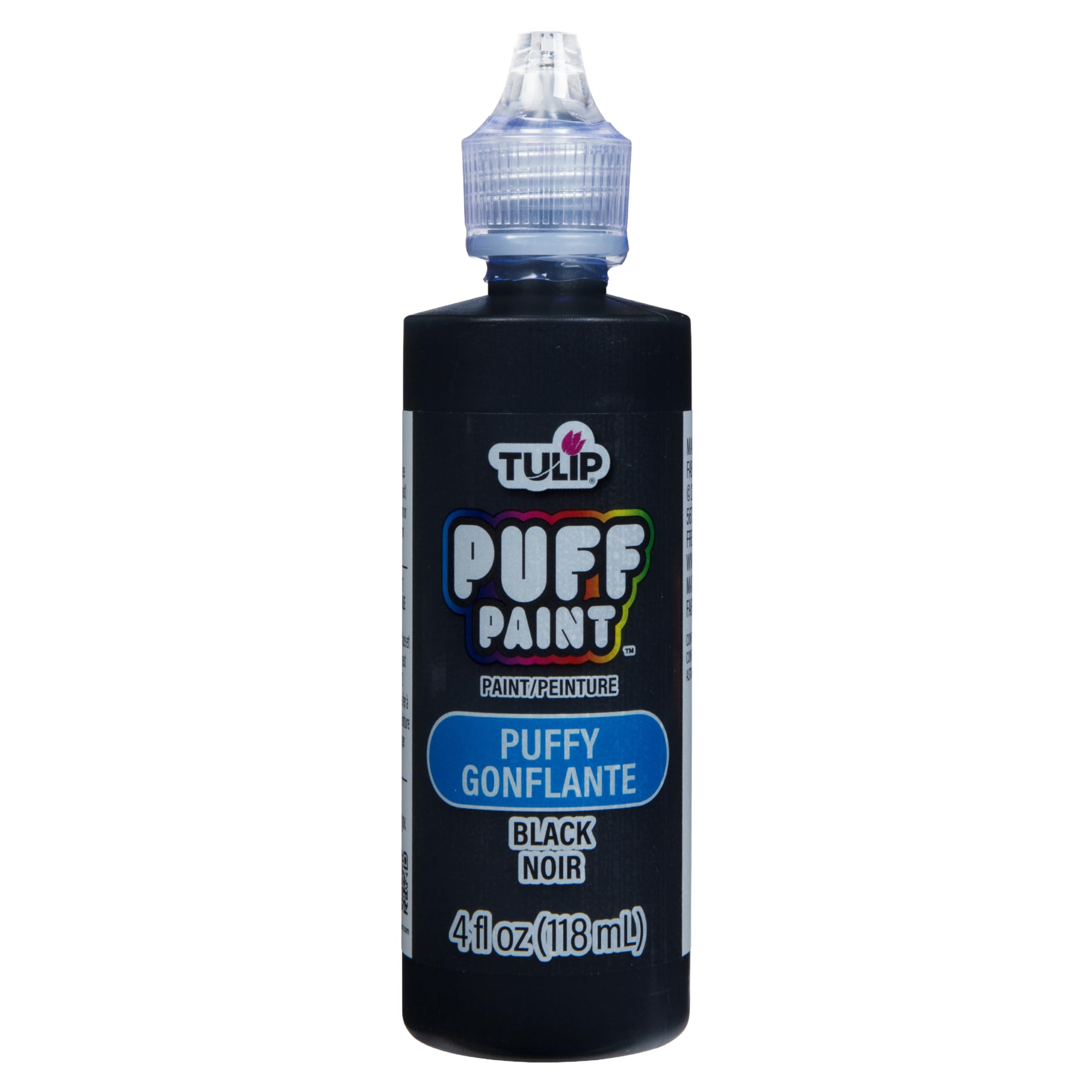 TULIP Puff Paint Puffy Black 4 Fl Oz (Pack of 1)
