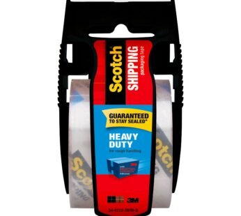 Scotch Heavy Duty Packaging Tape, 1.88″ x 22.2 yd, Designed for Packing, Shipping and Mail