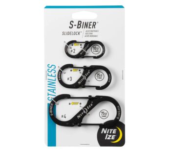 Nite Ize S-Biner SlideLock Stainless Steel Dual Locking Carabiner – S-Biner Key Holder wit