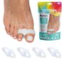 ZenToes Toe Spacers Bunion Corrector for Women and Men, Big Toe Straightener, Double Loop