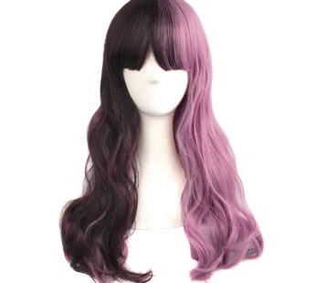 MapofBeauty Pink And Brown Curly Wigs Cosplay Wigs