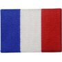 EmbTao France Flag Embroidered Emblem French Applique Iron On/Sew On Patch