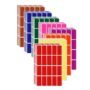 Royal Green Rectangular Color Coding Stickers 1.57inch x 0.75 inch Rectangle Label in 8 As