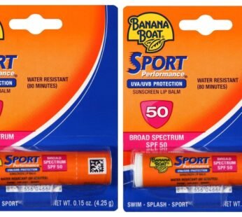Banana Boat Sport SPF 50 Sunscreen Lip Balm (2 Pack)
