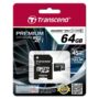 Transcend 64GB MicroSDXC Class10 UHS-1 Memory Card with Adapter 90 MB/s (TS64GUSDU1)