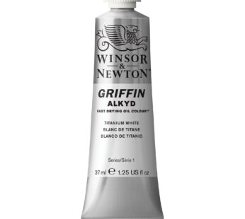 Winsor & Newton Griffin Alkyd Fast Drying Oil Paint, 37ml (1.25-oz) tube, Titanium White