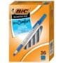 BIC Round Stic Grip Xtra Comfort Blue Ballpoint Pens, Medium Point (1.2mm), 36-Count Pack,