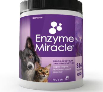 Enzymes for Dogs & Cats – Enzyme Miracle – Systemic & Digestive Enzyme Formula – Powder –