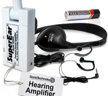 SuperEar Personal Sound Amplifier Model SE5000 (PSAP), 50dB Gain, Hand Held Pocket Size Au