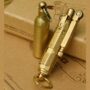 JIFENG Handmade Cool Lighter, WWI WWII Trench Lighter Refillable Windproof Kerosene Lighte