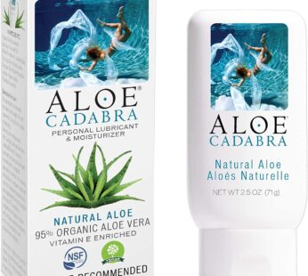 Aloe Cadabra Organic Water Based Personal Lubricant and Natural Vaginal Moisturizer, Natur