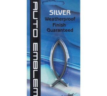 Harbor House Small Silver Christian Fish Auto Emblem