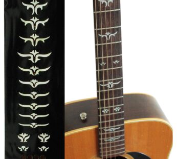 Jockomo Tailored Leaf (White Pearl) Guitar Inlay Sticker