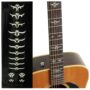 Jockomo Tailored Leaf (White Pearl) Guitar Inlay Sticker