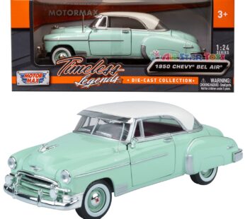 1950 Chevy Bel Air, Green – Motormax Premium American 73268 – 1/24 Scale Diecast Model Car