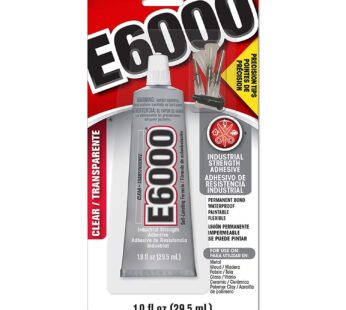 E6000 231020 Adhesive with Precision Tips, 1.0 fl oz