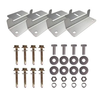 Renogy Solar Panel Mounting Z Brackets Lightweight Aluminum Corrosion-Free Construction fo