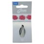 Jem Enterprises Large Petal/Ruffle Piping Nozzle-Cake Decorating Tip #121, Standard, Silve