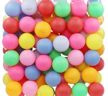 TADICK 50 Pack Ping Pong Balls Assorted Color Washable Plastic Table Tennis Ball