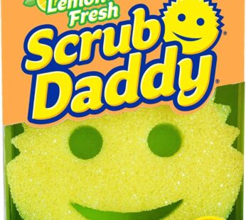 Scrub Daddy Sponge – Lemon Fresh Scent – Scratch-Free Multipurpose Dish Sponge – BPA Free