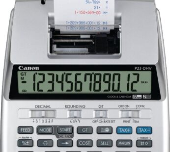 Canon P23-DHV-3 Printing Calculator with Double Check Function, Tax Calculation and Curren