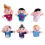 Super Z Outlet Mini Grandparents, Mom & Dad, Brother & Sister Family Style Finger Puppets