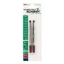 Schmidt P8127 Short Capless Rollerball Refill Medium Point 0.7mm, Black, 2 Pack Blister (S