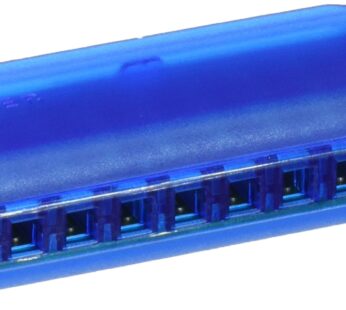 Clearly Colorful Translucent Harmonica, Blue