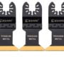 EZARC Titanium Oscillating Saw Blades, Oscillating Multitool Blades for Metal, Wood Nails,