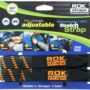 ROK Straps ROK-10031 Black/Orange 18" - 60" Motorcycle/ATV Adjustable Stretch Strap