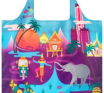 LOQI Urban Thailand Reusable Shopping Bag, Multicolored