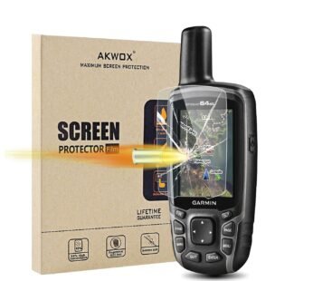 (Pack of 4) Tempered Glass Screen Protector for Garmin GPSMAP 62 64 64s 64st, Akwox 0.3mm