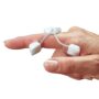 Rolyan Sof-Stretch Extension Splint, Small, White, Finger Brace & Knuckle Immobilization D