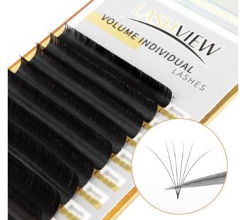 LASHVIEW 0.07 Thickness D Curl 8-15mm Mixed Tray Eyelash Extensions Individual Lash Extens