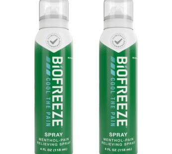 Biofreeze Pain Relief Spray, Arthritis Pain Reliever, Knee & Lower Back Pain Relief, Sore