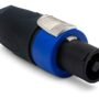 Neutrik NL4FX 4-Pole speakON Cable Connector, Dark Grey Bushing