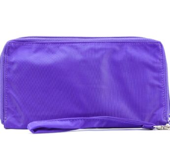 Big Skinny Women’s Panther Clutch Slim Wallet, Holds Up to 40 Cards, Purple