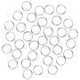 Fushing 100Pcs Stainless Split Rings, Crystal Chandeliers Connectors for Chandelier, Curta