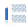 Pinkiou 50 Pcs Microblading Blade Micropigmentation Brow Lamination Makeup Manual Eyebrow