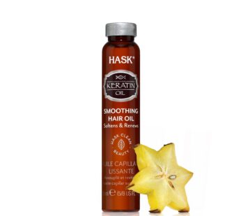 HASK Keratin Protein Smoothing Shine Oil Vial, 18ml, 0.612 Fl Oz (HAS0023175)