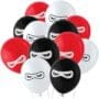 Fun Express BB13628879 Ninja Warriors 11 in. Latex Balloons 24 Pack