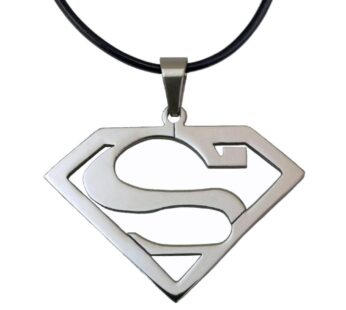 Tapp Collections Stainless Steel Superhero Pendant Necklace