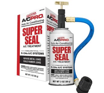 InterDynamics Car Air Conditioner, Certified A/C Pro Refrigerant Leak Stop Kit for R134A C