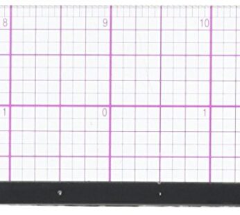 Westcott 8ths Graph Beveled Ruler, Metal Edge 18-Inch (B-85M)