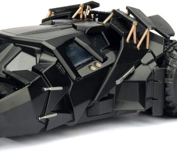 Jada Toys DC Comics 2008 The Dark Knight Batmobile With Batman figure; 1:24 Scale Metals D