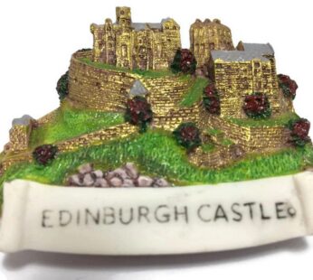 WitnyStore Tiny Edinburgh Castle Scotland Western Europe Tourist Attractions Resin Refrige