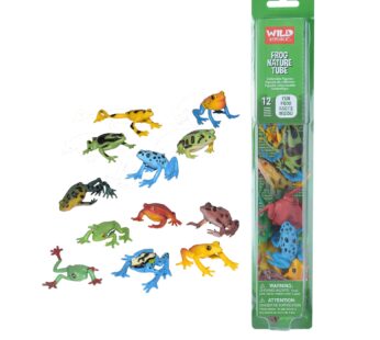 Wild Republic Frog Nature Tube, Amphibian Figures, Frog Toys, Educational Toys for Kids, 1