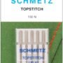 Topstitch Machine Needle-Size 90/14 5/Pkg,Silver
